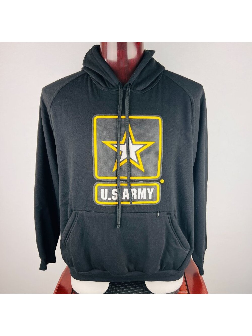 Us U.S. Army Hoodie Sweat Shirt Xl Zipper Pocket Pouch